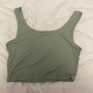 Green Crop Top